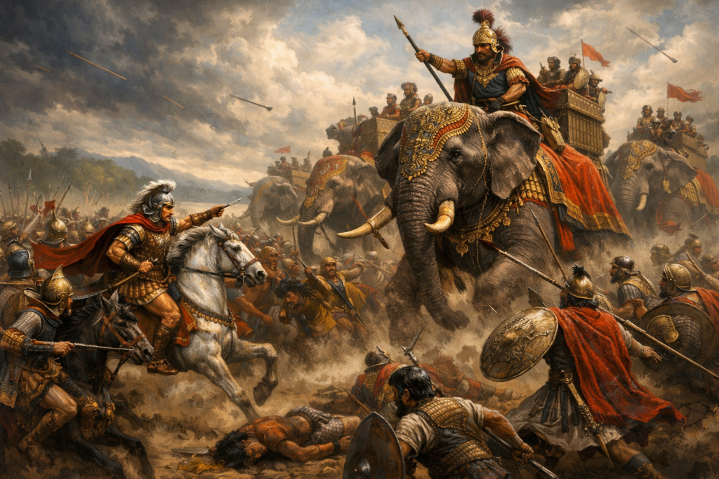 Hydaspes Rver Raja Porus, Battle of Hydaspes - Apna Jhelum